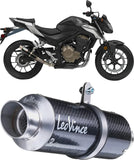 Exhaust Tip Without Sound Certification Gp Corsa Carbon Fiber - Leovince Compatible With Honda Cbr 500 R (2019-2023)