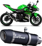Exhaust Tip Without Sound Certification Gp Corsa Evo Carbon Fiber - Leovince Compatible With Kawasaki Z 500 - Se (2024-2026)