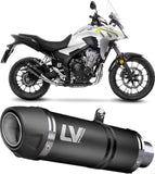Exhaust Tip Without Sound Certification Lv-10 Stainless Steel Stainless Steel End Cap - Leovince Compatible With Yamaha Mt-03 (2020)