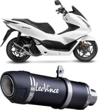 Complete Exhaust System Without Catalytic Converter And Without Sound Certification Gp Corsa Evo Carbon Fiber - Leovince Compatible With Honda Pcx 125 (2021-2024)