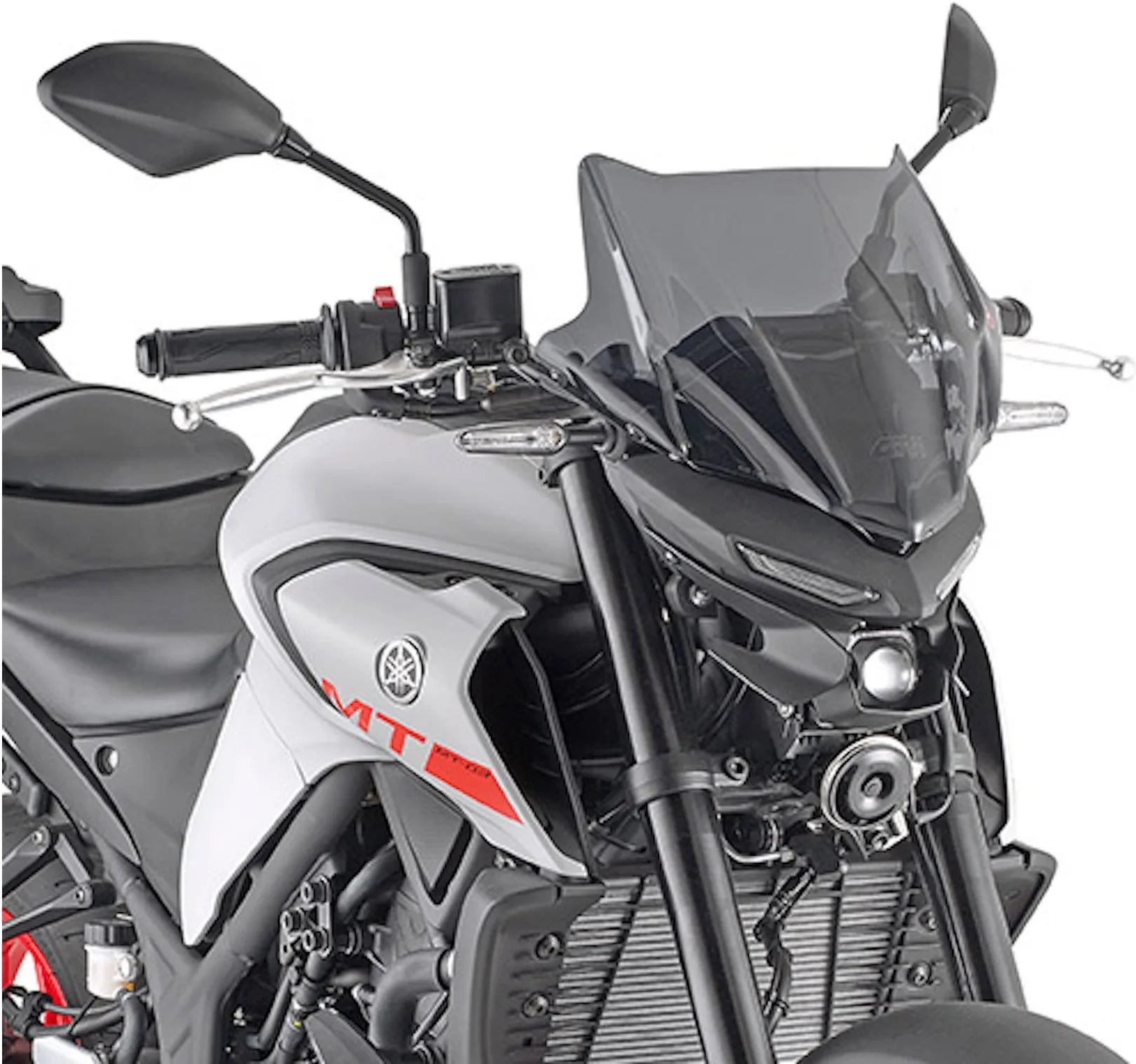 Smoked Wind-Scree - Givi Compatible With Yamaha Mt-03 321 (2020-2024)