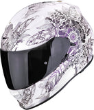 Full-Face Motorcycle Helmet Scorpion Exo Exo-491 Polycarbonate Chameleon White Dream Size Xs