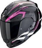 Full-Face Motorcycle Helmet Scorpion Exo Exo-491 Polycarbonate Black Pink White Kripta Size Xs