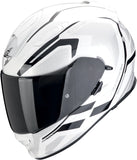 Full-Face Motorcycle Helmet Scorpion Exo Exo-491 Polycarbonate White Black Kripta Size Xl