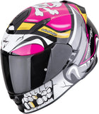 Full-Face Motorcycle Helmet Scorpion Exo Exo-491 Polycarbonate Pink Pirate Size S