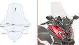 Transparent Wind-Screen - Givi Compatible With Sym Joyride 300 (2022-2024)