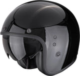 Urban Motorcycle Helmet Scorpion Exo Belfast Evo Ultra Tct Black Solid Size S