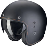 Urban Motorcycle Helmet Scorpion Exo Belfast Evo Ultra Tct Matt Pearl Black Solid Size Xl