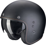 Urban Motorcycle Helmet Scorpion Exo Belfast Evo Ultra Tct Matt Pearl Black Solid Size Xxl