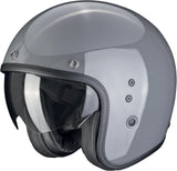 Urban Motorcycle Helmet Scorpion Exo Belfast Evo Ultra Tct Metallic Grey Solid Size L