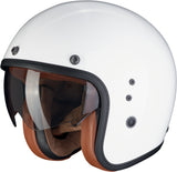 Urban Motorcycle Helmet Scorpion Exo Belfast Evo Ultra Tct White Luxe Size Xl