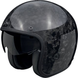 Urban Motorcycle Helmet Scorpion Exo Belfast Evo Carbon Carbon Fiber Black Onyx Size Xxl
