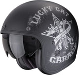 Urban Motorcycle Helmet Scorpion Exo Belfast Evo Ultra Tct Matt Black Silver Hangar Size L