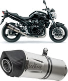 Exhaust Tip Without Sound Certification Lv One Evo Steel Black Carbon Fiber End Cap - Leovince Compatible With Honda Crf 1100 L Africa Twin (2024-2026)