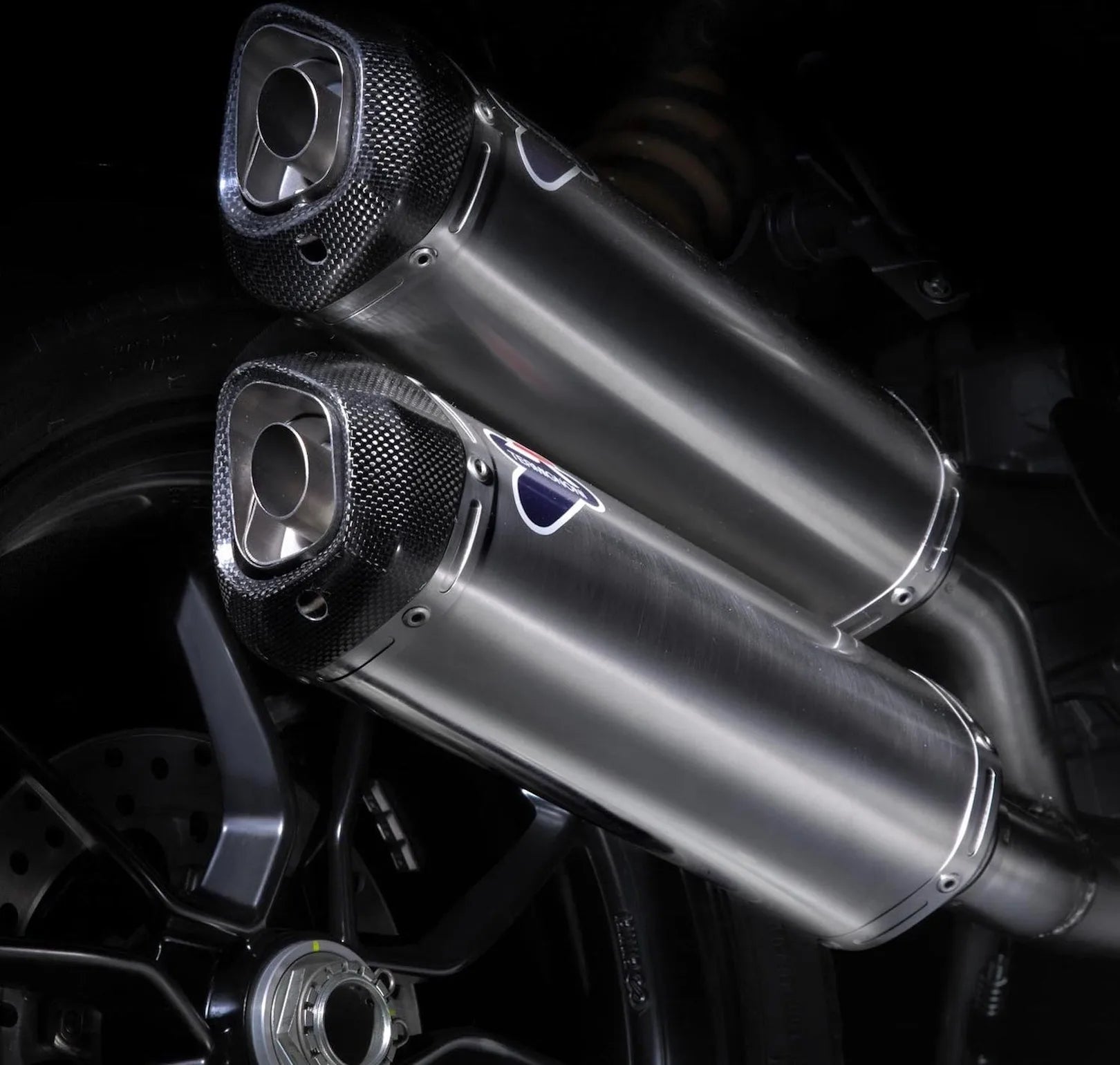 Exhaust Tip With Noise Certification Steel Black - Termignoni Compatible With Ducati Monster 1100 Evo