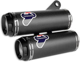 Dual Exhaust System Without Sound Certification Carbon - Termignoni Compatible With Ducati Monster 1200 (2015)