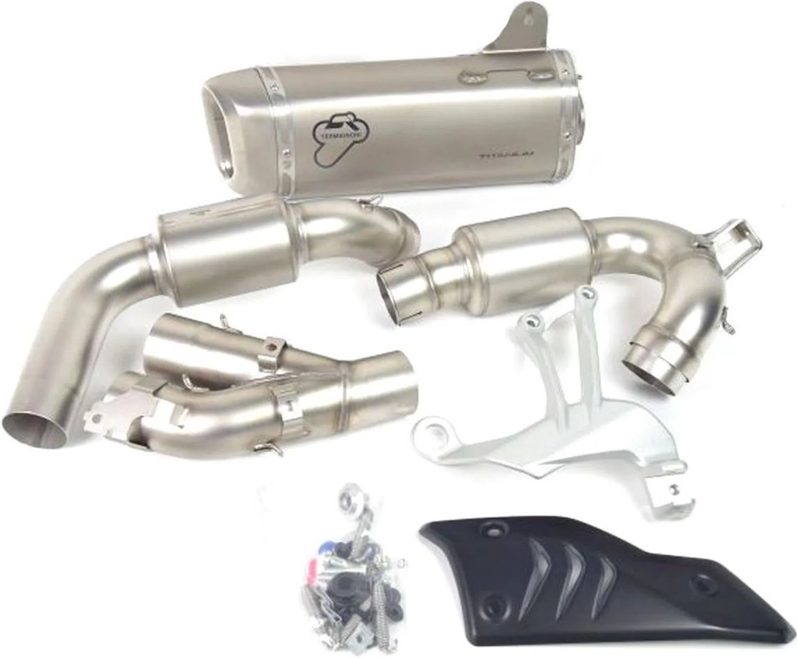 Complete Exhaust System Without Catalytic Converter And Without Sound Certification Titanium - Termignoni Compatible With Ducati Multistrada 1260 (2018)