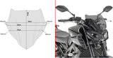 Smoked Wind-Scree - Givi Compatible With Yamaha Mt-09 (2017-2020)