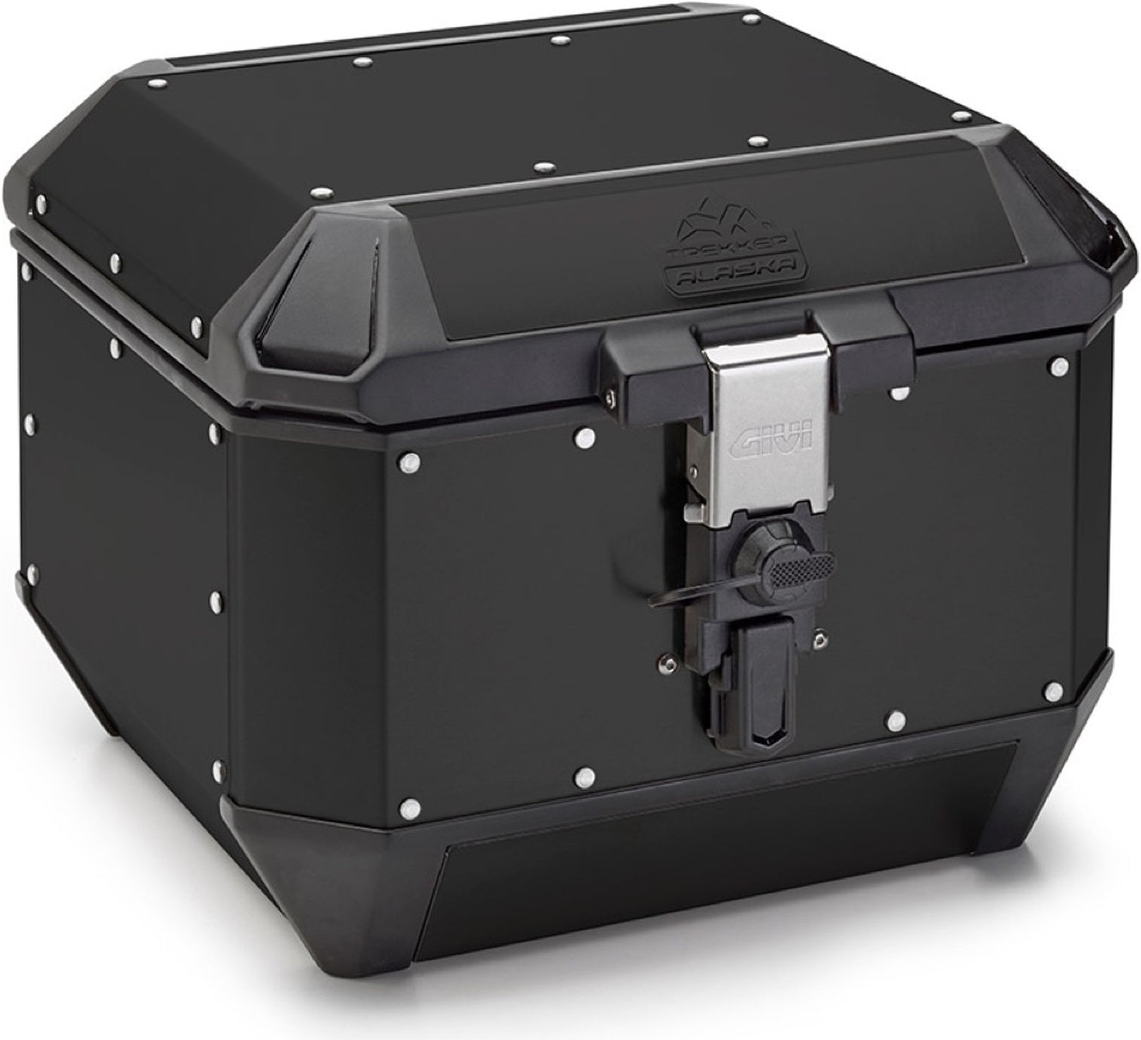 Monokey Trekker Alaska Black Aluminium Top Case - 44 Lt Trekker Alaska Aluminium - Givi Compatible With Niu Nqix 150 - 300 (2025)