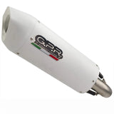 Exhaust Tip With Noise Certification Albus Evo4 White Aluminium - Gpr Compatible With Ducati Multistrada V4 - S (2022-2024)