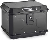 Monolock Alpina Black Aluminium Top Case - 44 Lt Alpina Aluminium - Givi Compatible With Ktm 1290 Super Adventure R (2017-2020)