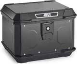Monolock Alpina Black Aluminium Top Case - 44 Lt Alpina Aluminium - Givi Compatible With Ktm 1290 Super Adventure R (2017-2020)