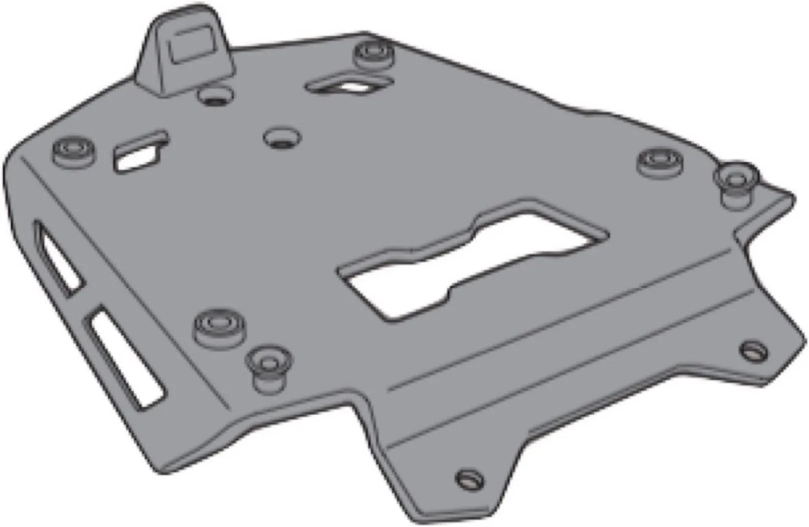 Aluminium Rear-Rack Monokey - Kappa Moto Compatible With Bmw R 1250 Gs Adventure (2021)