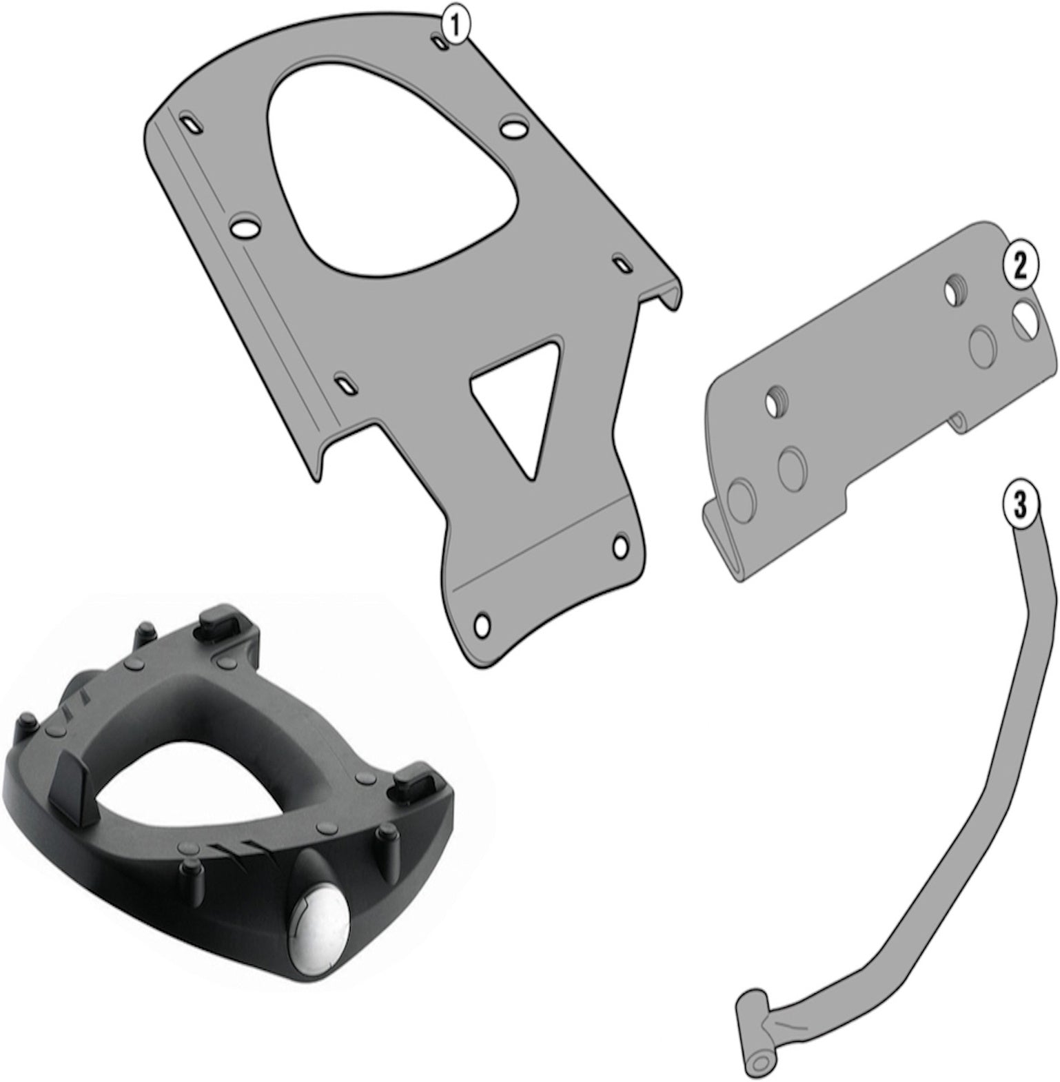 Rear-Rack Monokey - Kappa Moto Compatible With Moto Guzzi V85 Tt (2019-2023)