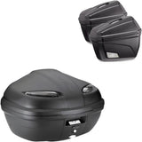 Top Case K47Nt + Side-Cases K22N + Rapid Side-Case Holder - Kappa Moto Compatible With Honda Crf 1000 L Africa Twin Adventure Sports (2018-2019)