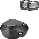 Top Case K47Nt + Side-Cases Kgr33 + Rapid Side-Case Holder - Kappa Moto Compatible With Honda Crf 1000 L Africa Twin Adventure Sports (2018-2019)