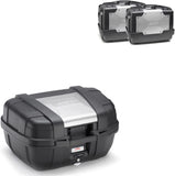 Top Case Kgr52 + Side-Cases Kgr46 + Rapid Side-Case Holder - Kappa Moto Compatible With Honda Crf 1000 L Africa Twin (2018-2019)
