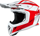 Off-Road Motorcycle Helmet Airoh Aviator Ace 2 - Av22I55 Composite Carbon Gloss Red Iron Size M