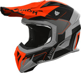 Off-Road Motorcycle Helmet Airoh Aviator Ace 2 - Av22S32 Composite Carbon Matte Orange Shield Size M