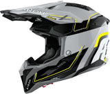 Off-Road Motorcycle Helmet Airoh Aviator 3 - Av3L31 Hpc Carbon Gloss Yellow Leader Size S