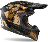 Off-Road Motorcycle Helmet Airoh Aviator 3 - Av3Ltc17 Hpc Carbon Chrome Gloss Legend Size Xs