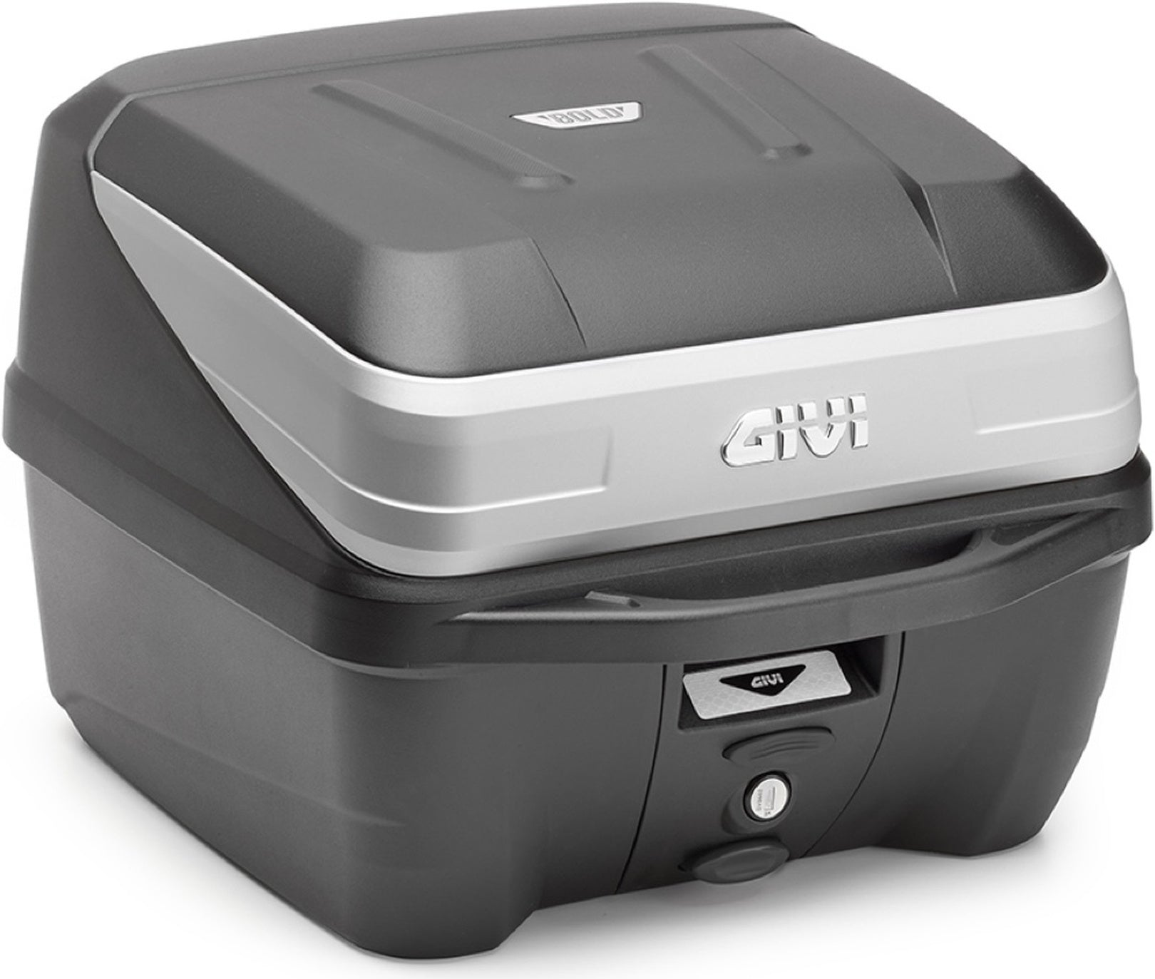 Monolock Silver Top Case - 32 Lt Technopolymer - Givi Compatible With Sym Symphony St 50 - 125 (2015-2020)