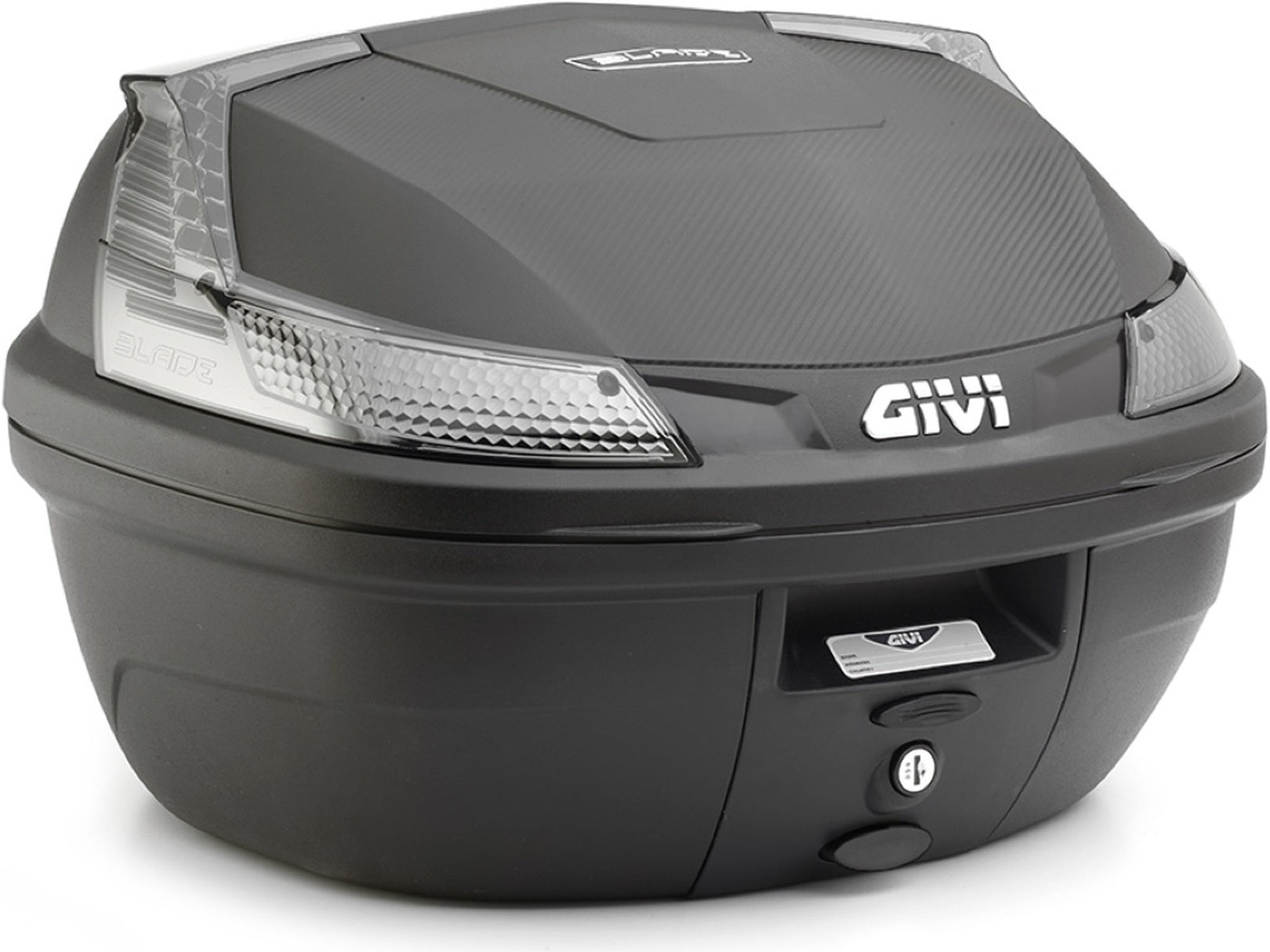 Monolock Blade Black Tech Top Case - 37 Lt Blade Technopolymer - Givi Compatible With Askoll Ngs3 (2020-2024)