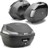 Blade Black Tech Top Case + Side Cases - 107 Lt Blade Technopolymer - Givi Compatible With Kawasaki Versys 650 (2022-2024)