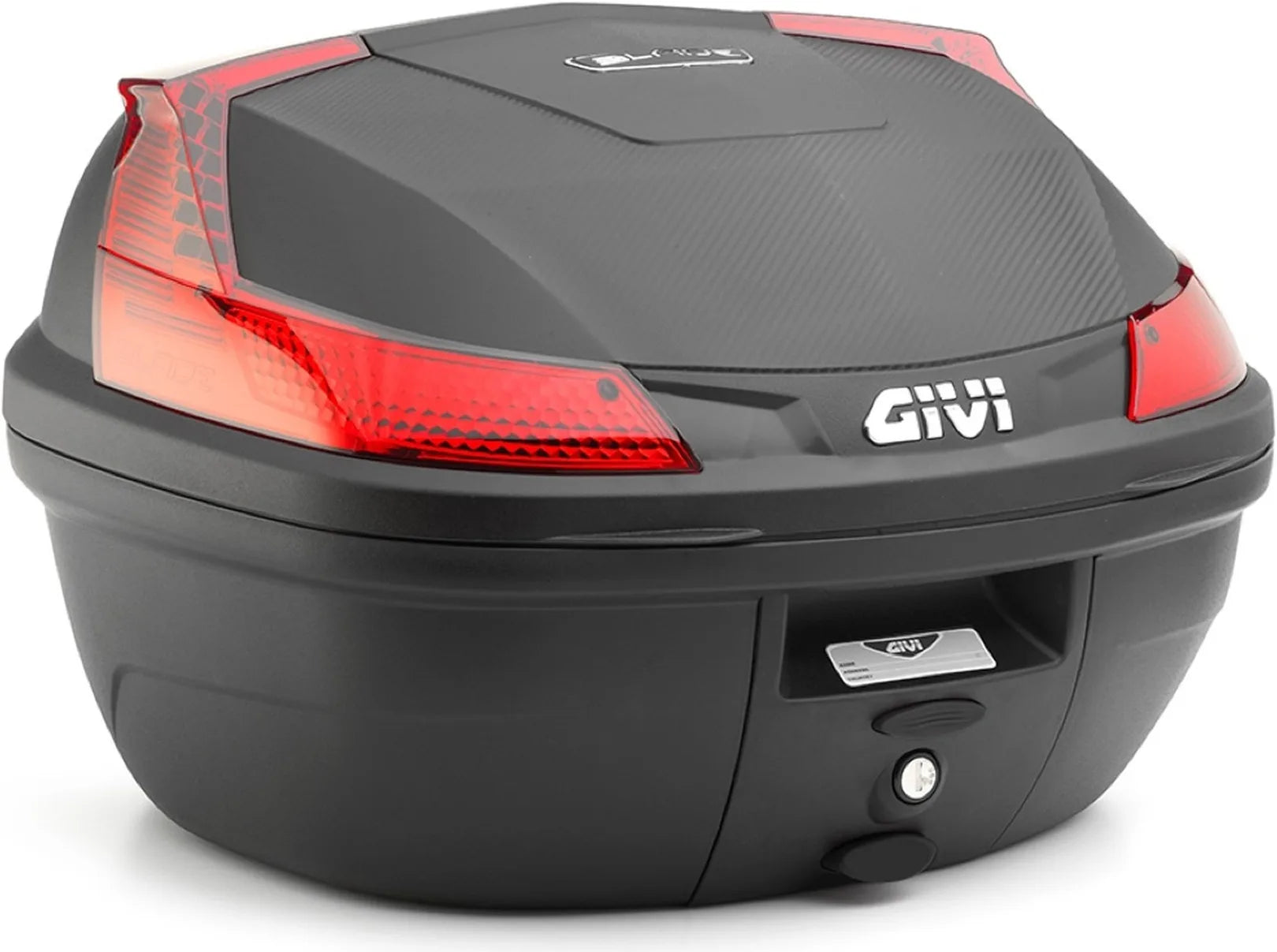 Monolock Blade Black Top Case - 37 Lt Blade Technopolymer - Givi Compatible With Ktm 200 Duke (2011-2016)