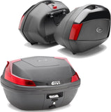 Blade Black Top Case + Side Cases - 117 Lt Blade Technopolymer - Givi Compatible With Honda Nc 750 S (2016-2020)