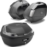 Blade Black Tech Top Case + Side Cases - 117 Lt Blade Technopolymer - Givi Compatible With Moto Guzzi V 100 Mandello 1000 (2022-2024)