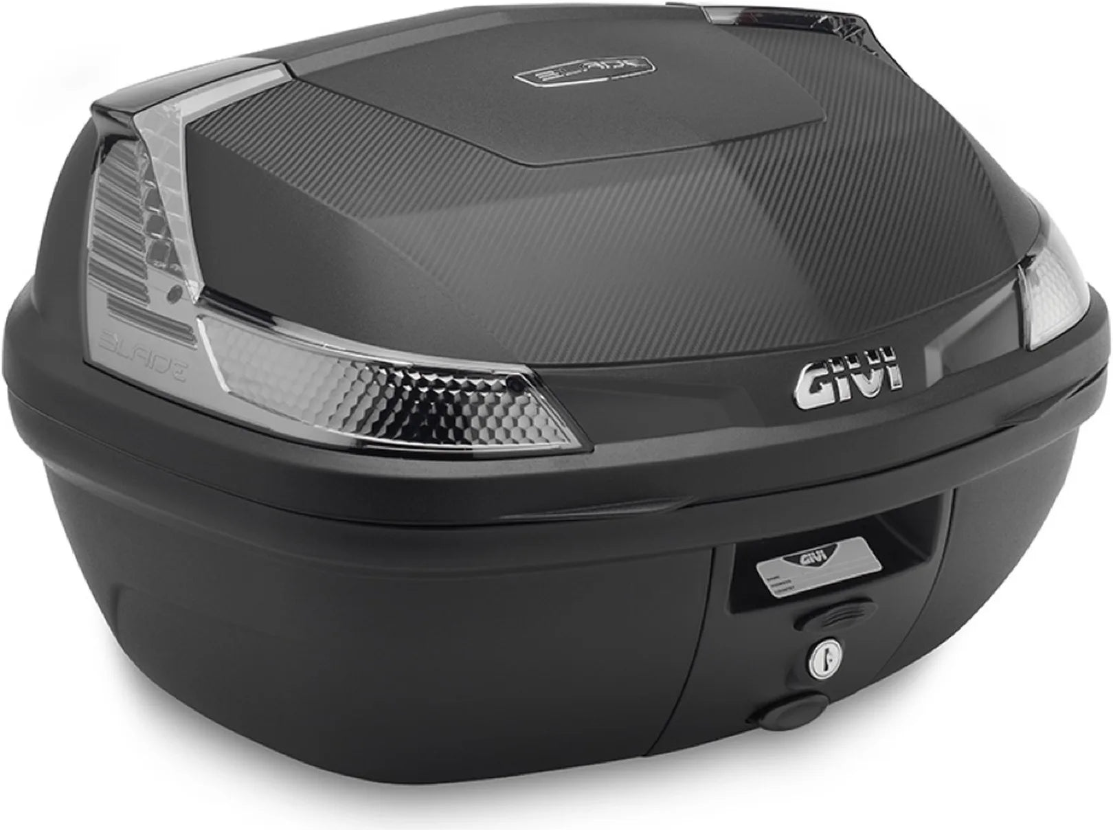 Monolock Blade Black Tech Top Case - 47 Lt Blade Technopolymer - Givi Compatible With Ktm 390 Adventure (2020-2024)