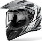 Dual Motorcycle Helmet Airoh Bandit - Bas16 Thermoplastic Hrt Gloss Grey Spicy Size S