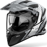 Dual Motorcycle Helmet Airoh Bandit - Bas16 Thermoplastic Hrt Gloss Grey Spicy Size L