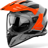 Dual Motorcycle Helmet Airoh Bandit - Bat32 Thermoplastic Hrt Gloss Orange Tune Size L