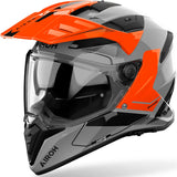 Dual Motorcycle Helmet Airoh Bandit - Bat32 Thermoplastic Hrt Gloss Orange Tune Size M