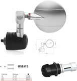 Mirror End Mount Right Universal Ø24,5(21>23) Spy-R Ø57 - Rizoma Compatible With Kawasaki