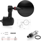 Mirror End Mount Left Universal Ø24,5(21>23) Spy-R Ø57 - Rizoma Compatible With Aprilia