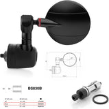 Mirror End Mount Left Universal Ø24,5(21>23) Spy-R Ø57 - Rizoma Compatible With Kawasaki