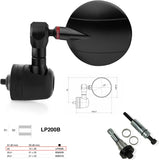 Mirror End Mount Left Universal Ø22(13>20) Spy-R Ø57 - Rizoma Compatible With Mv Agusta